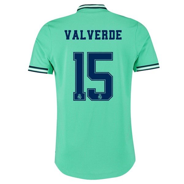 Camiseta Real Madrid NO.15 Valverde 3ª Kit 2019 2020 Verde